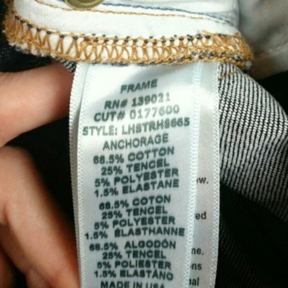 FRAME Denim Le High Straight Distressed Jeans SZ 26 - Picture 7 of 8